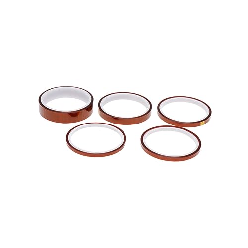 DECORNIJIA 5 Stück Hochtemperaturband zum Abdecken silikonband insulation tape Soldering tape klebeband Wärmeband Hitzebeständiges Band DECORNIJIA 5 Stück Hochtemperaturband zum Abdecken silikonband insulation tape Soldering tape klebeband Wärmeband Hitzebeständiges Band von DECORNIJIA