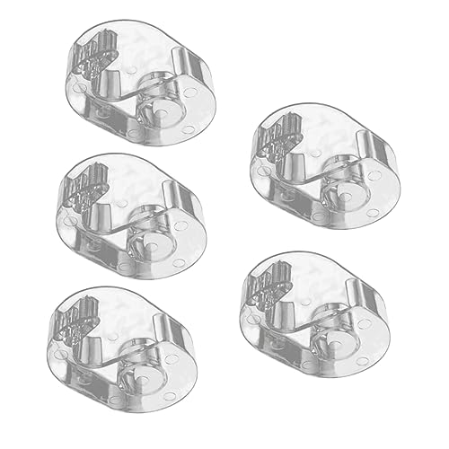 DECORNIJIA 5 Stück Klebebandabschneider tape cutter Schneidemaschine für Klebeband Büroklebebandhalter transparent werkzeug Tragbarer Bandschneider Bandspender Weiß von DECORNIJIA