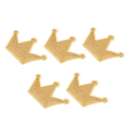 DECORNIJIA 5 Stück Kronen Pailletten Aufnäher zum Aufnähen Kleidung Applikationen Hautfreundliche Nähzubehör für Taschen Schuhe Hüte Langlebig und Stilvoll DECORNIJIA 5 Stück Kronen Pailletten Aufnäher zum Aufnähen Kleidung Applikationen Hautfreundliche Nähzubehör für Taschen Schuhe Hüte Langlebig und Stilvoll von DECORNIJIA