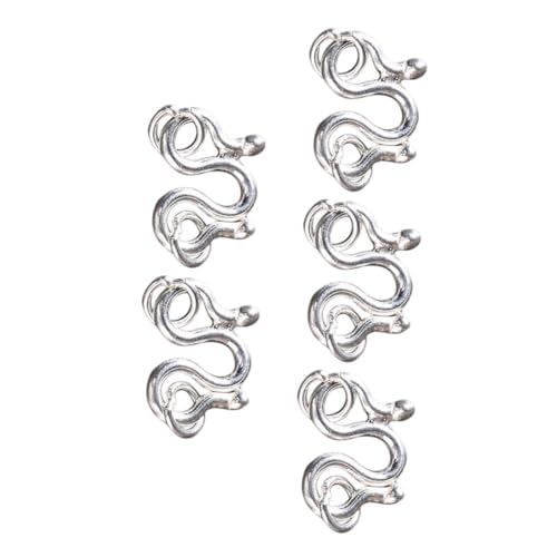 DECORNIJIA 5 Stück S Haken Verschluss Silber Schmuckverschluss für Armband DIY Schmuckherstellung Langlebig Elegant als Kettenverbinder Geeignet DECORNIJIA 5 Stück S Haken Verschluss Silber Schmuckverschluss für Armband DIY Schmuckherstellung Langlebig Elegant als Kettenverbinder Geeignet von DECORNIJIA