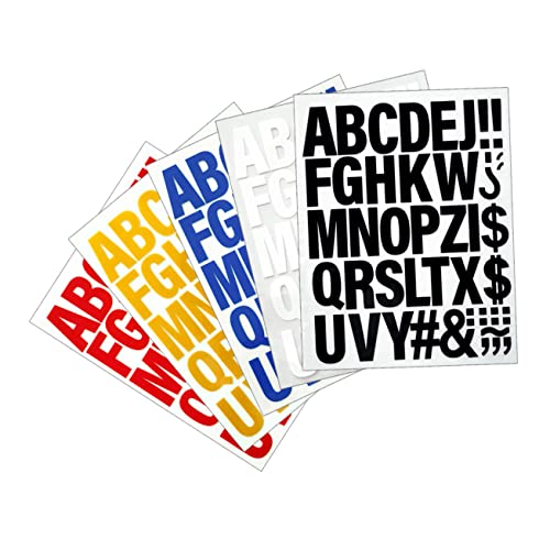 DECORNIJIA 5 Stück Teiliges Bügelbuchstaben Aufnäher Hochwertigem Material zum Aufbügeln und Nähen Bunte Buchstaben Patches für Kleidung Taschen Jeans DIY Textil Dekoration von DECORNIJIA