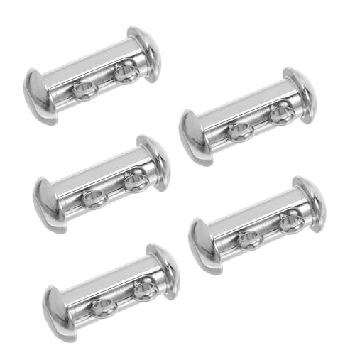 DECORNIJIA 5 Stück Teiliges Edelstahl Doppelreihiger Kettenverbinder für Halsketten und Armbänder Robuster DIY Schmuckverbinder für Mehrlagiges Styling und Kreative Schmuckgestaltung von DECORNIJIA