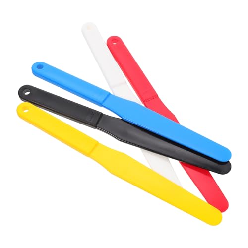DECORNIJIA 5 Stück Teiliges Malspachtel Kunststoff Mischspatel für Öl Acrylfarben Vielseitig Einsetzbar Künstlerbedarf Malwerkzeug für Mischen Glätten Strukturieren Farblich Zufällige Farbe von DECORNIJIA
