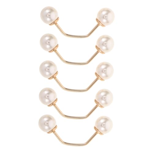 DECORNIJIA 5 Stück Teiliges Metall Knöpfe mit Künstlicher Perle und Strassbesatz Versteckte Sicherheitsnadeln Stilvolle Blusenknöpfe für Damen Vielseitige Dekoration für Cardigans Schals und DECORNIJIA 5 Stück Teiliges Metall Knöpfe mit Künstlicher Perle und Strassbesatz Versteckte Sicherheitsnadeln Stilvolle Blusenknöpfe für Damen Vielseitige Dekoration für Cardigans Schals und von DECORNIJIA