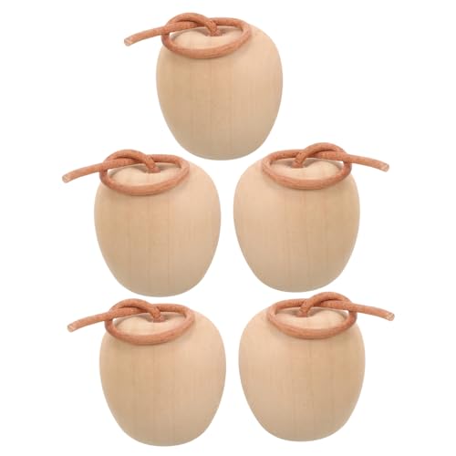 DECORNIJIA 5 Stück Teiliges Unbemalte zum Bemalen Kreative DIY Apfel Dekoration für Natürliche Holzrohlinge für Wohnraumgestaltung für Zuhause und Büro DECORNIJIA 5 Stück Teiliges Unbemalte zum Bemalen Kreative DIY Apfel Dekoration für Natürliche Holzrohlinge für Wohnraumgestaltung für Zuhause und Büro von DECORNIJIA