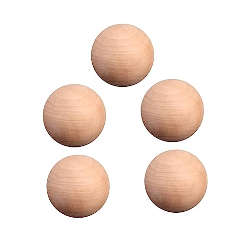 DECORNIJIA 5 Stück Unlackierte Holzperlen DIY Runde Bastel Kugeln Naturholz für Dekoration und Partyzubehör DECORNIJIA 5 Stück Unlackierte Holzperlen DIY Runde Bastel Kugeln Naturholz für Dekoration und Partyzubehör von DECORNIJIA