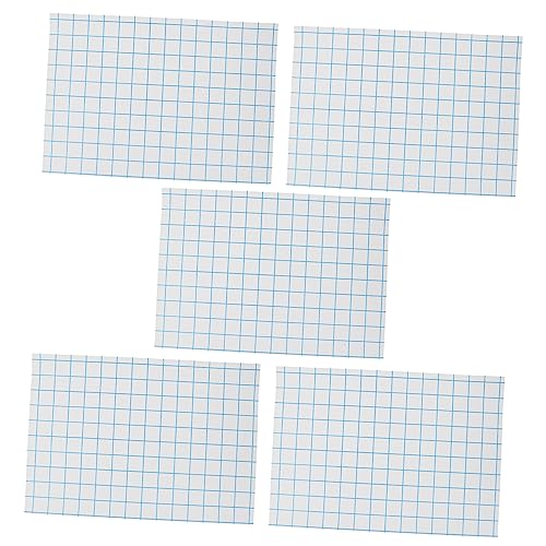 DECORNIJIA 5 Stück Wärmeübertragungspapier Wärmeübertragungsvinyl Ausrichtungsgitter Transferpapier Kleidungsapplikation Stickerei Transferpapier Bekleidungs von DECORNIJIA