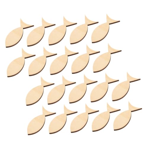 DECORNIJIA 50 Stück Holzfisch Anhänger zum Basteln Unvollendete Dekoration für DIY Projekte Tischdeko Konfirmation und Kreative Gestaltung DECORNIJIA 50 Stück Holzfisch Anhänger zum Basteln Unvollendete Dekoration für DIY Projekte Tischdeko Konfirmation und Kreative Gestaltung von DECORNIJIA