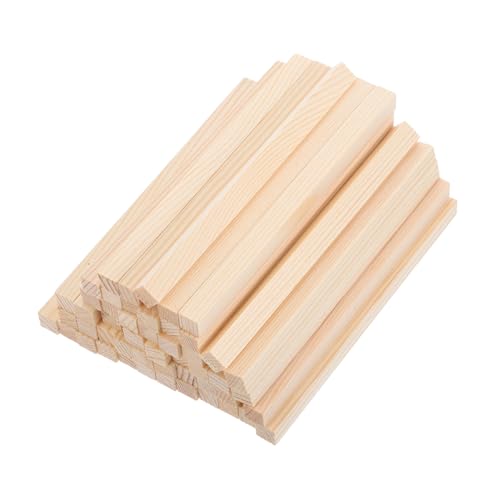 DECORNIJIA 50 Stück Holzleisten zum Basteln Quadratische Hartholzstäbe Naturbelassen Glatt Vielseitig für DIY Handwerk Modellbau Schulprojekte Dekoration und Bastelarbeiten DECORNIJIA 50 Stück Holzleisten zum Basteln Quadratische Hartholzstäbe Naturbelassen Glatt Vielseitig für DIY Handwerk Modellbau Schulprojekte Dekoration und Bastelarbeiten von DECORNIJIA