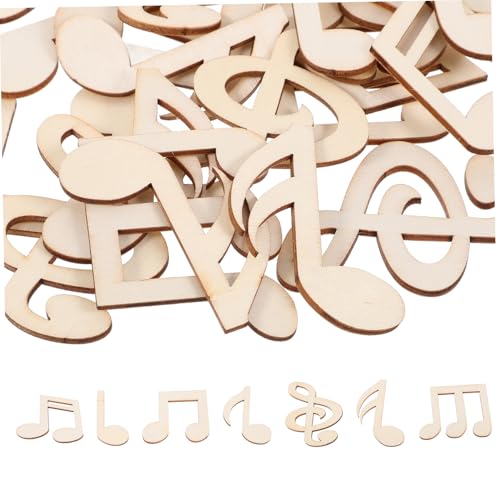 DECORNIJIA 50 Stück Musiknoten Holz Schnitte Unvollendete Holzmusiknoten für DIY Handwerk Hochzeitsdekoration und Heimdekoration Beige und Vielseitig Einsetzbar DECORNIJIA 50 Stück Musiknoten Holz Schnitte Unvollendete Holzmusiknoten für DIY Handwerk Hochzeitsdekoration und Heimdekoration Beige und Vielseitig Einsetzbar von DECORNIJIA