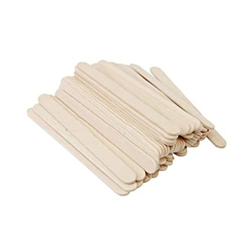 DECORNIJIA 50 Stück Naturholz Bastelstäbchen für DIY Projekte Umweltfreundliche Holzstäbchen für Gruppenaktivitäten Schulprojekte und Geburtstagsfeiern von DECORNIJIA