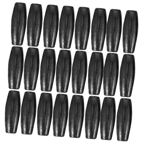 DECORNIJIA 50 Stück Ovale Holzperlen Natürliche Spacer Perlen für DIY Schmuckherstellung Lochdurchmesser für Kreative Bastelprojekte und Dekorationen von DECORNIJIA