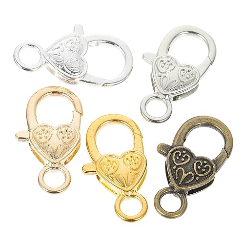 DECORNIJIA 50 Stück Pfirsichherz Karabinerverschluss bag chain anhänger spriegel lobster clasp Lobster Claw pendant geformt für Handtaschenschnalle selber machen Kofferschnalle Zinklegierung DECORNIJIA 50 Stück Pfirsichherz Karabinerverschluss bag chain anhänger spriegel lobster clasp Lobster Claw pendant geformt für Handtaschenschnalle selber machen Kofferschnalle Zinklegierung von DECORNIJIA