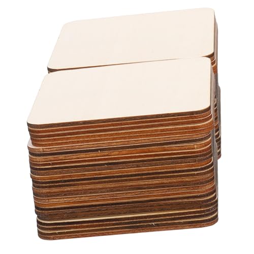 DECORNIJIA 50 Stück Quadratische Unbehandelte Holzscheiben Naturbelassene Holzplatten für DIY bastelprojekte Bemalbare Holzbretter Kreative Holzblanko flächen für Malerei und Gravur DECORNIJIA 50 Stück Quadratische Unbehandelte Holzscheiben Naturbelassene Holzplatten für DIY bastelprojekte Bemalbare Holzbretter Kreative Holzblanko flächen für Malerei und Gravur von DECORNIJIA