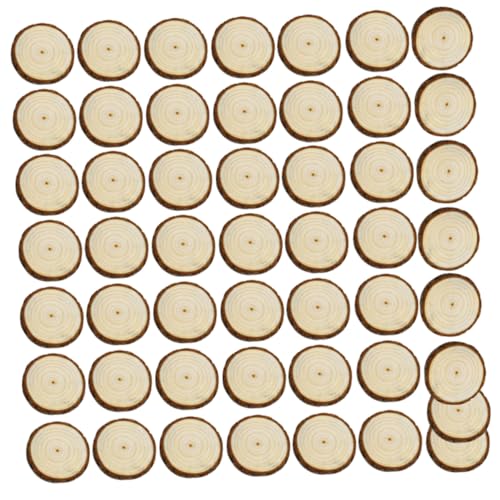 DECORNIJIA 50 Stück Runde Holzscheiben Kiefer Diy Bastelplatten mit Rinde Blanko Holzbrett für Graffiti und Dekoration für Zuhause Cafés Bars und Restaurants DECORNIJIA 50 Stück Runde Holzscheiben Kiefer Diy Bastelplatten mit Rinde Blanko Holzbrett für Graffiti und Dekoration für Zuhause Cafés Bars und Restaurants von DECORNIJIA