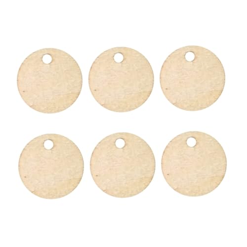 DECORNIJIA 50 Stück Runde Holzscheiben mit Loch Unbehandelte Holzkreise für DIY Basteln Scrapbooking Hochzeit Weihnachtsdeko und Heimdekoration DECORNIJIA 50 Stück Runde Holzscheiben mit Loch Unbehandelte Holzkreise für DIY Basteln Scrapbooking Hochzeit Weihnachtsdeko und Heimdekoration von DECORNIJIA