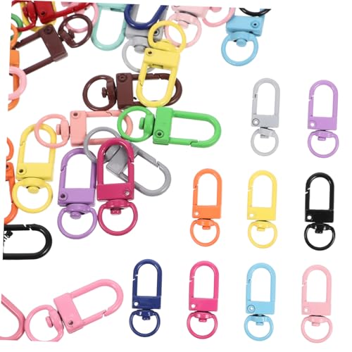 DECORNIJIA 50 Stück Teiliges Bunte Metall Karabinerhaken mit Drehgelenk Langlebige Legierung Schlüsselanhänger Clips für DIY Schmuck Taschen Schlüssel und Bastelprojekte DECORNIJIA 50 Stück Teiliges Bunte Metall Karabinerhaken mit Drehgelenk Langlebige Legierung Schlüsselanhänger Clips für DIY Schmuck Taschen Schlüssel und Bastelprojekte von DECORNIJIA