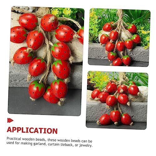 DECORNIJIA 50 Stück Teiliges Erdbeer Holzperlen für DIY Schmuckherstellung Bunte Natürliche Holzperlen zum Auffädeln Vielseitig für Armbänder Girlanden und Bastelprojekte für Kreative DECORNIJIA 50 Stück Teiliges Erdbeer Holzperlen für DIY Schmuckherstellung Bunte Natürliche Holzperlen zum Auffädeln Vielseitig für Armbänder Girlanden und Bastelprojekte für Kreative von DECORNIJIA