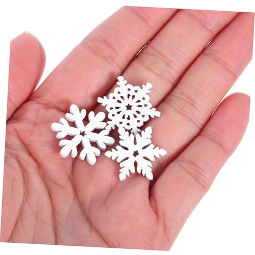 DECORNIJIA 50 Stück Teiliges Holz Schneeflocken Deko Weiß Unbehandelt Robuste Weihnachtsbaumschmuck Fenster Wand DIY Basteln Festliche Winterdekoration DECORNIJIA 50 Stück Teiliges Holz Schneeflocken Deko Weiß Unbehandelt Robuste Weihnachtsbaumschmuck Fenster Wand DIY Basteln Festliche Winterdekoration von DECORNIJIA