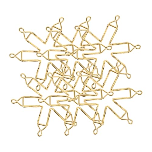 DECORNIJIA 50 Stück Teiliges Robuste Eisen Kettenverschlüsse für Taschenuhren DIY Zubehör Vielseitige Metallclips für Cowboy und Hosenketten Rostbeständig Sichere Glatte Oberfläche von DECORNIJIA