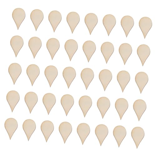 DECORNIJIA 50 Stück Wassertropfenförmige Holzchips aus Naturholz für DIY Bastelarbeiten Handgefertigte Dekorative Holzanhänger Umweltfreundliche Bastelmaterialien für Geschenkverzierungen DECORNIJIA 50 Stück Wassertropfenförmige Holzchips aus Naturholz für DIY Bastelarbeiten Handgefertigte Dekorative Holzanhänger Umweltfreundliche Bastelmaterialien für Geschenkverzierungen von DECORNIJIA