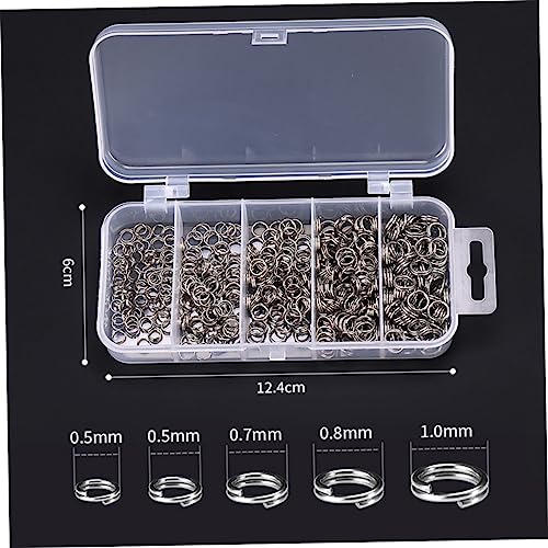 DECORNIJIA 500 Stück Metall Spaltringe Rostfrei Langlebig Schmuckherstellung DIY Bastelringe für Armband Halskette Schlüsselanhänger und Angelzubehör von DECORNIJIA