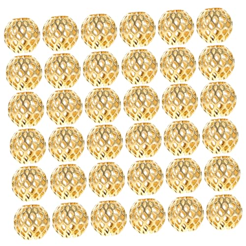 DECORNIJIA 50Stücke Hohlperlen für DIY Schmuckherstellung Basteln und Armbänder Metall Abstandshalter Perlen Bastelideen für und Dekoration DECORNIJIA 50Stücke Hohlperlen für DIY Schmuckherstellung Basteln und Armbänder Metall Abstandshalter Perlen Bastelideen für und Dekoration von DECORNIJIA