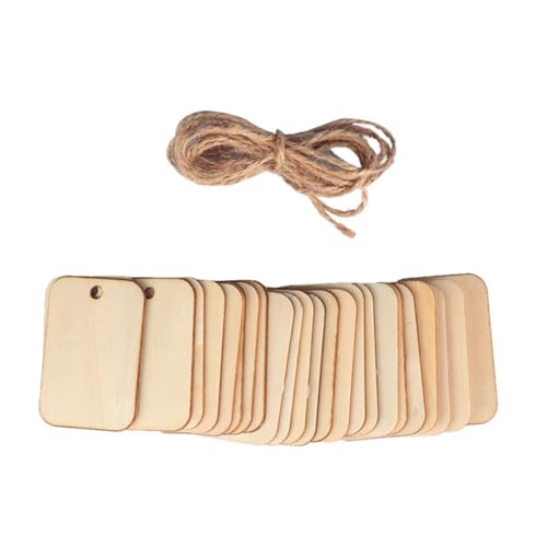 DECORNIJIA 50Stücke Holz Hängeschilder Natürlichem Holz mit Hanfseil für DIY Handwerk und Dekoration für Hochzeiten und Langlebig und Leicht Vielseitige Verzierungen DECORNIJIA 50Stücke Holz Hängeschilder Natürlichem Holz mit Hanfseil für DIY Handwerk und Dekoration für Hochzeiten und Langlebig und Leicht Vielseitige Verzierungen von DECORNIJIA