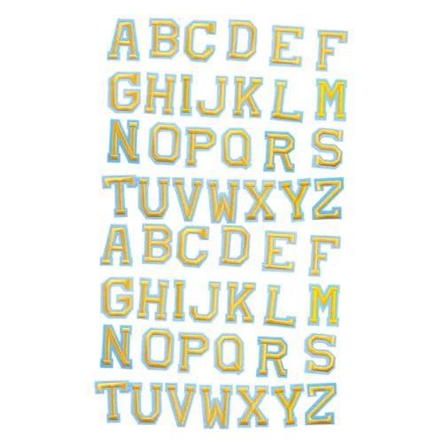 DECORNIJIA 52 Stück Teiliges Bügelbuchstaben Alphabet Patches zum Aufbügeln Bestickte Reparaturflicken für Jeans Jacken Hüte Taschen Robust und Vielseitig für DIY Kleidung Dekoration DECORNIJIA 52 Stück Teiliges Bügelbuchstaben Alphabet Patches zum Aufbügeln Bestickte Reparaturflicken für Jeans Jacken Hüte Taschen Robust und Vielseitig für DIY Kleidung Dekoration von DECORNIJIA