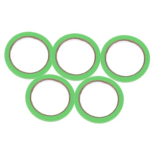 DECORNIJIA 5Rollen Bastelbänder Selbstklebende Masking Tapes Farbiges Klebeband für Kreative DIY Projekte Leicht Abziehbar für Scrapbooking und Dekoration von DECORNIJIA