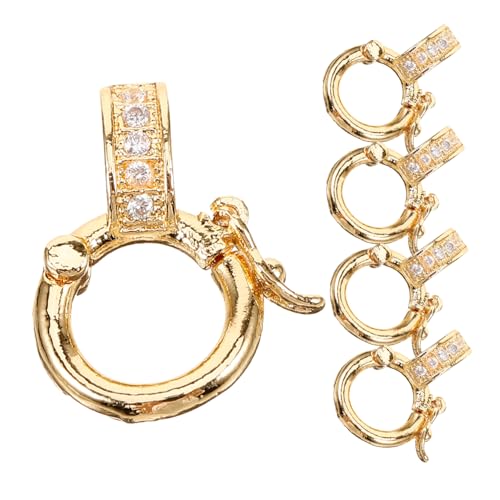 DECORNIJIA 5Stücke Schmuckkonverter für DIY Armbänder und Hochwertige Metallverschlüsse Vielseitige Verbindungselemente für Schmuckgestaltungen Goldfarbe von DECORNIJIA