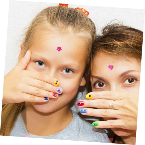 DECORNIJIA 6 Blätter DIY Acryl Edelstein Sticker Bunte Glitzersteine für Basteln Handy Deko Scrapbook Verzierung Geschenk von DECORNIJIA