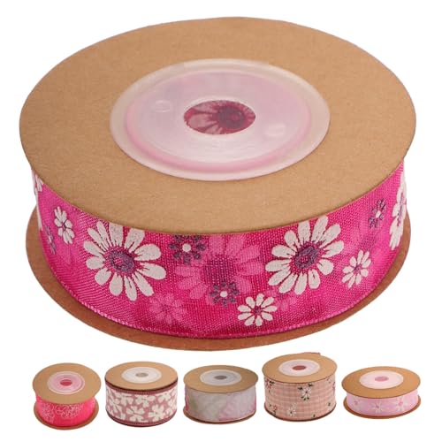 DECORNIJIA 6 Rollen Baumwoll Leinen Geschenkbänder mit Karomuster Zuschneidbar Strapazierfähig Multifunktional für Geschenkverpackungen DIY Hochzeitsdekoration Bastelarbeiten Party und von DECORNIJIA