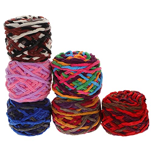 DECORNIJIA 6 Rollen Chunky Häkelgarn Mehrfarbiges Baumwollgarn für Stricken und DIY Projekte Dicke und Weiche Wolle für Kleidung Dekoration Schals und Mehr DECORNIJIA 6 Rollen Chunky Häkelgarn Mehrfarbiges Baumwollgarn für Stricken und DIY Projekte Dicke und Weiche Wolle für Kleidung Dekoration Schals und Mehr von DECORNIJIA