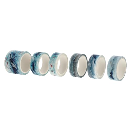 DECORNIJIA 6 Rollen Handliche Washi Tape Sets mit Einzigartigen Vintage Mustern DIY Scrapbook Klebeband für Tagebuch Geschenke Fotoalben Leicht zu Reißen Schadstofffrei Vielseitig Einsetzbar von DECORNIJIA