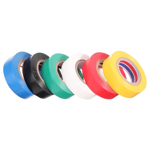 DECORNIJIA 6 Rollen PVC Isolierband Elektrisches Klebeband Temperaturbeständig Abriebfest Für Elektroinstallation und Kabelbündelung im Haushalt und Gewerbe DECORNIJIA 6 Rollen PVC Isolierband Elektrisches Klebeband Temperaturbeständig Abriebfest Für Elektroinstallation und Kabelbündelung im Haushalt und Gewerbe von DECORNIJIA