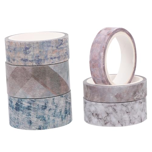 DECORNIJIA 6 Rollen Washi Tape Set Dekoratives Klebeband für Diy Handwerk Tagebuch Planer Scrapbooking Verpackung Texturierte Designs Verschiedenen Stilen für Projekte DECORNIJIA 6 Rollen Washi Tape Set Dekoratives Klebeband für Diy Handwerk Tagebuch Planer Scrapbooking Verpackung Texturierte Designs Verschiedenen Stilen für Projekte von DECORNIJIA