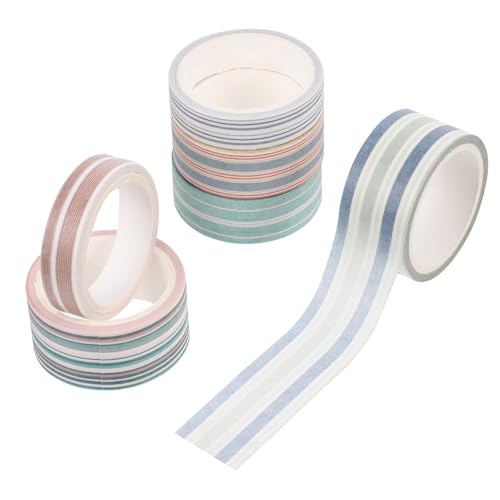 DECORNIJIA 6 Rollen Washi Tape Streifenmuster Dekoratives Klebeband für DIY Basteln Geschenkverpackung Handarbeit Scrapbooking Langlebiges Leicht Klebendes Papierband DECORNIJIA 6 Rollen Washi Tape Streifenmuster Dekoratives Klebeband für DIY Basteln Geschenkverpackung Handarbeit Scrapbooking Langlebiges Leicht Klebendes Papierband von DECORNIJIA