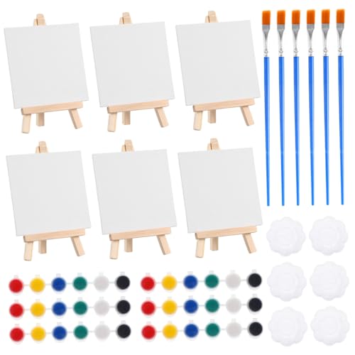 DECORNIJIA 6 Sätze Mini Ölbild Teilig mit Staffelei Pinsel Palette Kompaktes Malset für Skizzieren Zeichnen Künstlerisches Basteln und Outdoor Malerei DECORNIJIA 6 Sätze Mini Ölbild Teilig mit Staffelei Pinsel Palette Kompaktes Malset für Skizzieren Zeichnen Künstlerisches Basteln und Outdoor Malerei von DECORNIJIA