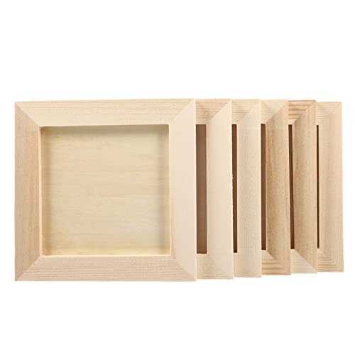 DECORNIJIA 6 Stück Diy Holz Bilderrahmen für Teilig Kreative Bastelideen Holz für Diy Projekte und Kunstwerke für Junge Künstler DECORNIJIA 6 Stück Diy Holz Bilderrahmen für Teilig Kreative Bastelideen Holz für Diy Projekte und Kunstwerke für Junge Künstler von DECORNIJIA