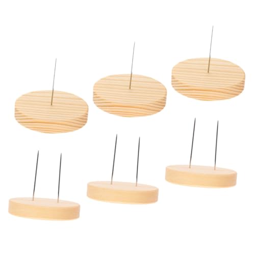 DECORNIJIA 6 Stück Puppenständer holzständer sammlerstücke Dekorativer Puppenschauhalter Holzsockel für DIY Puppen Gehäkelte Puppenbasis Stofftier-Ausstellungsständer Metall von DECORNIJIA