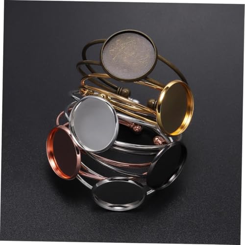 DECORNIJIA 6 Stück Roségold Kupfer Y Form Einstellbare Armreif Basis DIY Schmuckherstellung Armband Ketten Anhänger Trays Langlebig Rostfrei für Personalisierte Geschenke von DECORNIJIA