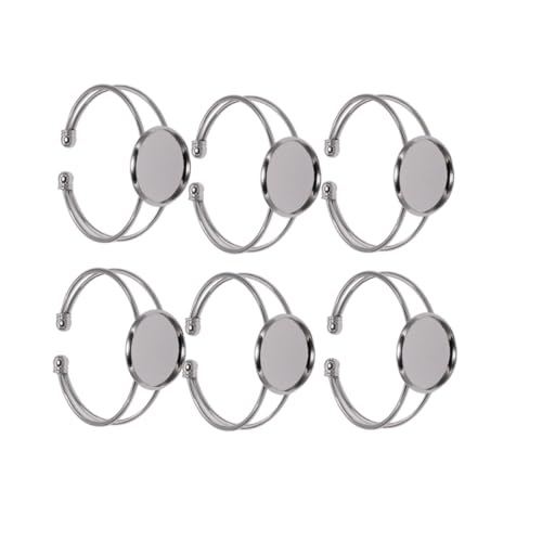 DECORNIJIA 6 Stück Runde Y Förmige Armbandbasis aus Kupfer Verstellbare DIY Schmuckverbinder für Individuelle Schmuckherstellung Robust und Rostfrei für Cabochons und Anhänger DECORNIJIA 6 Stück Runde Y Förmige Armbandbasis aus Kupfer Verstellbare DIY Schmuckverbinder für Individuelle Schmuckherstellung Robust und Rostfrei für Cabochons und Anhänger von DECORNIJIA