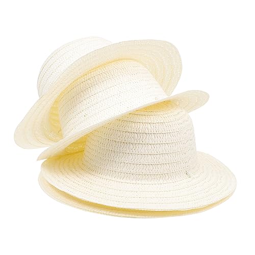 DECORNIJIA 6 Stück Teiliges DIY Graffiti Strohhut für Bemalbare Hüte für Kreative Aktivitäten für Strand Party Reisen und Mehr für Jahre Alte Jungen und Mädchen von DECORNIJIA