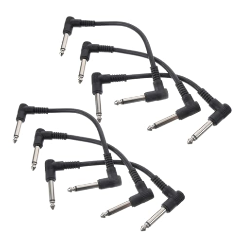 DECORNIJIA 6 Stück Teiliges Gitarren Patchkabel Mono Audiokabel Flach Robust Langlebig für Gitarre Bass Effektpedal Zubehör Musikgeräte DECORNIJIA 6 Stück Teiliges Gitarren Patchkabel Mono Audiokabel Flach Robust Langlebig für Gitarre Bass Effektpedal Zubehör Musikgeräte von DECORNIJIA