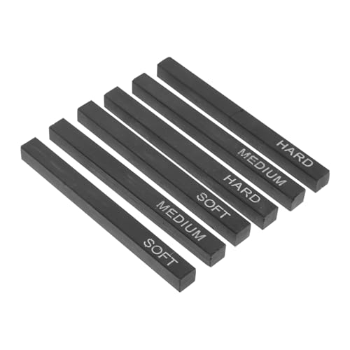 DECORNIJIA 6 Stück Teiliges Kohlestifte Quadratisch Weich Mittel Hart Zeichenkohle für Künstler Zeichnen und Skizzieren Geruchsfreie Konsistente Zeichnung Geeignet für Innen und Außen DECORNIJIA 6 Stück Teiliges Kohlestifte Quadratisch Weich Mittel Hart Zeichenkohle für Künstler Zeichnen und Skizzieren Geruchsfreie Konsistente Zeichnung Geeignet für Innen und Außen von DECORNIJIA