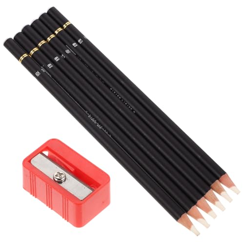 DECORNIJIA 6 Stück Teiliges Künstler Stiftform mit Anspitzer für Zeichnen Skizzieren Malen Praktisches Papierfreundliches Radiergummi für Schüler und Künstler DECORNIJIA 6 Stück Teiliges Künstler Stiftform mit Anspitzer für Zeichnen Skizzieren Malen Praktisches Papierfreundliches Radiergummi für Schüler und Künstler von DECORNIJIA
