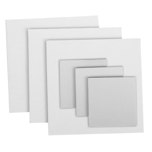DECORNIJIA 6 Stück Teiliges Leinwand Quadratische Malplatten Strapazierfähige Künstler Ölmalpanele mit Glatter Oberfläche Bruchfest für Öl und Acrylfarben DECORNIJIA 6 Stück Teiliges Leinwand Quadratische Malplatten Strapazierfähige Künstler Ölmalpanele mit Glatter Oberfläche Bruchfest für Öl und Acrylfarben von DECORNIJIA
