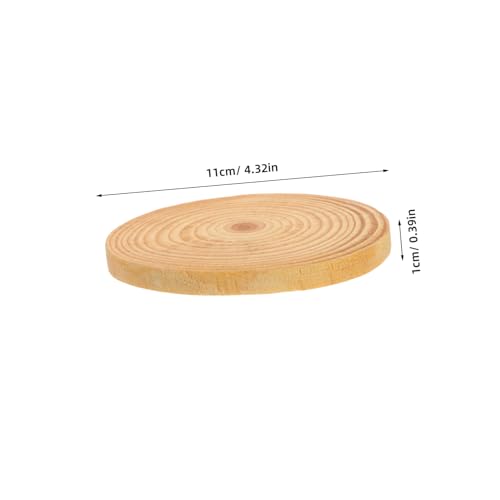 DECORNIJIA 6 Stück Teiliges Runde Holzscheiben Natürliche Unbehandelte Holzuntersetzer für Diy Malprojekte Rustikale Bastelkreise für Kreative Wohnaccessoires DECORNIJIA 6 Stück Teiliges Runde Holzscheiben Natürliche Unbehandelte Holzuntersetzer für Diy Malprojekte Rustikale Bastelkreise für Kreative Wohnaccessoires von DECORNIJIA