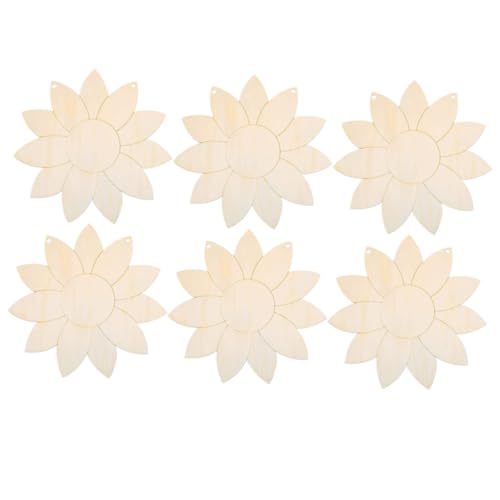DECORNIJIA 6 Stück Teiliges Unvollendete Holz Sonnenblumen zum Basteln Stabile Holzanhänger mit Glatter Oberfläche DIY Holzschilder für Kreative Dekoration und Handarbeiten DECORNIJIA 6 Stück Teiliges Unvollendete Holz Sonnenblumen zum Basteln Stabile Holzanhänger mit Glatter Oberfläche DIY Holzschilder für Kreative Dekoration und Handarbeiten von DECORNIJIA